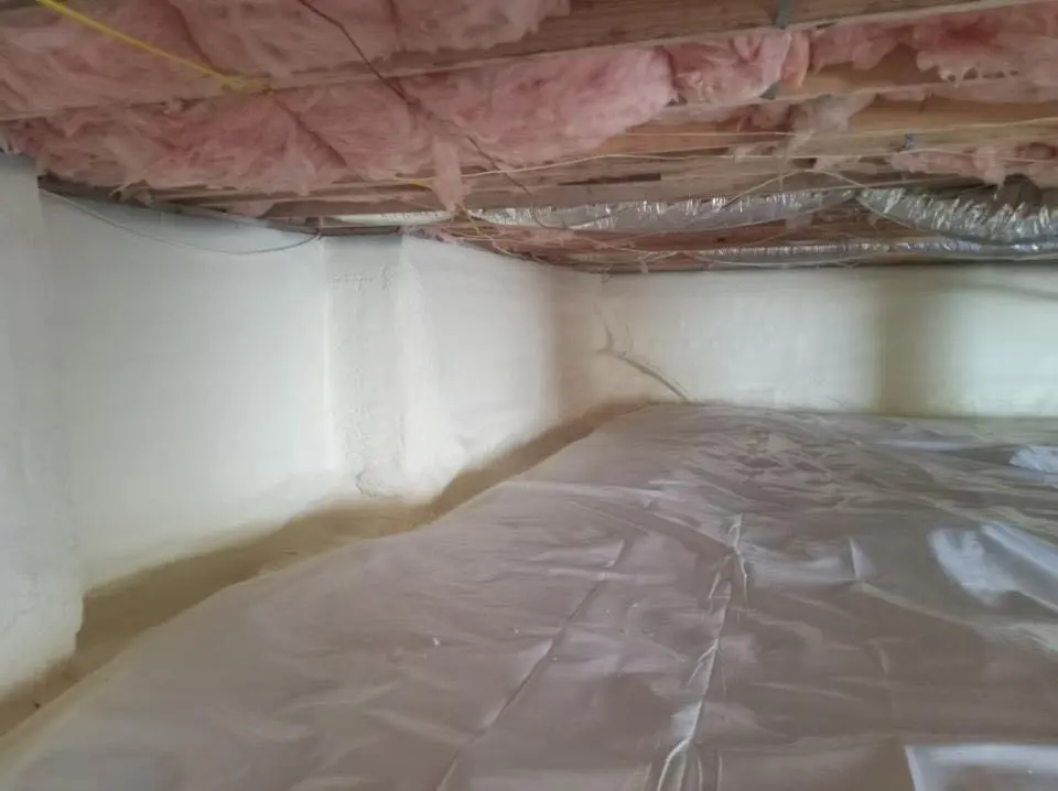 Crawl space encapsulation with closed-cell spray foam for Spray Foam Roofing in Goleta